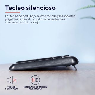 💰 - Trust Ymo Pack Teclado y Ratón Inalámbrico - D
