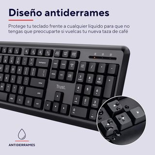 💰 - Trust Ymo Pack Teclado y Ratón Inalámbrico - D