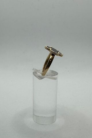Anillo Trebol de oro de 18k, 3.47 g, T-23.