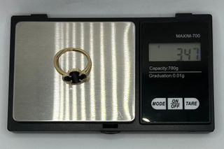 Anillo Trebol de oro de 18k, 3.47 g, T-23.