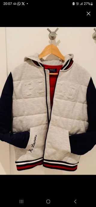 Chaqueta Polo Ralph Lauren Gris y Azul