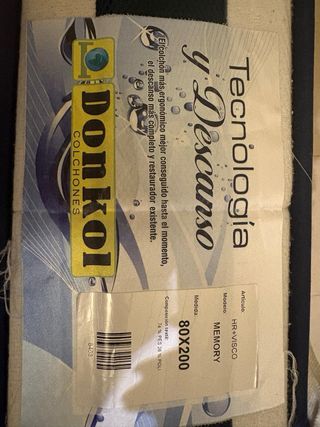 Somier metálico y 2 colchones 
