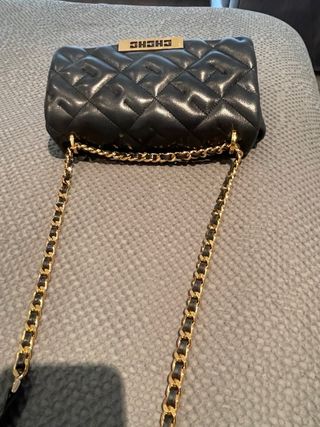 Bolso Carolina Herrera Negro Acolchado