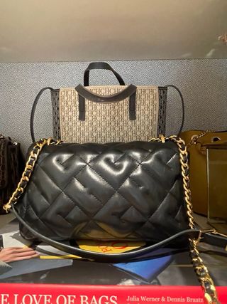 Bolso Carolina Herrera Negro Acolchado