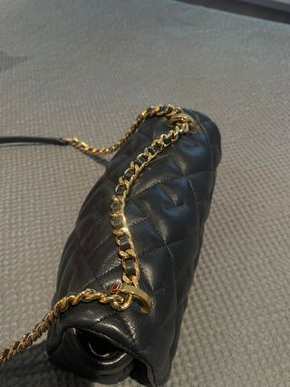 Bolso Carolina Herrera Negro Acolchado