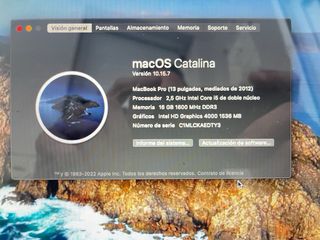 MacBook Pro 13 Plata