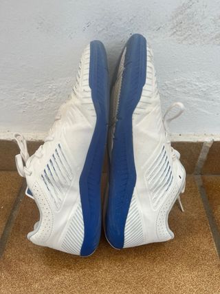 Zapatillas Fútbol Sala Hombre Blancas y Azules