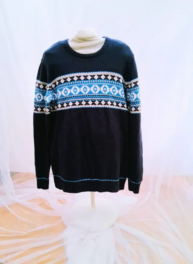 Suéter punto Azul Talla S. El Corte Inglés