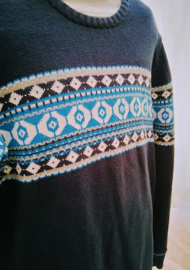 Suéter punto Azul Talla S. El Corte Inglés