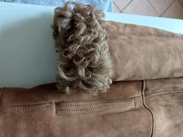 Cappotto montone donna marrone