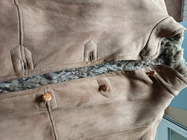 Cappotto montone donna marrone