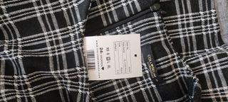 Vestido negro de cuadros talla M Colloseum