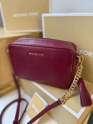 Bolso Michael Kors Rojo y Dorado