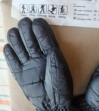 Guantes ANDAKE Talla S/M Plumas de OCA color Gris