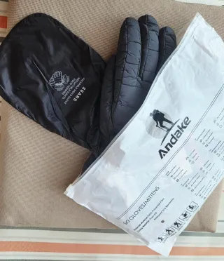 Guantes ANDAKE Talla S/M Plumas de OCA color Gris