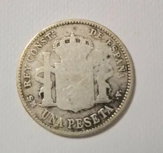 Moneda Alfonso XIII 1903 Plata