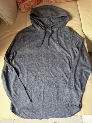 Sudadera Hollister Azul y Gris