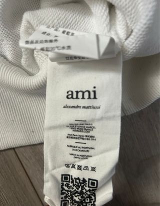 Sudadera AMI Paris Blanca
