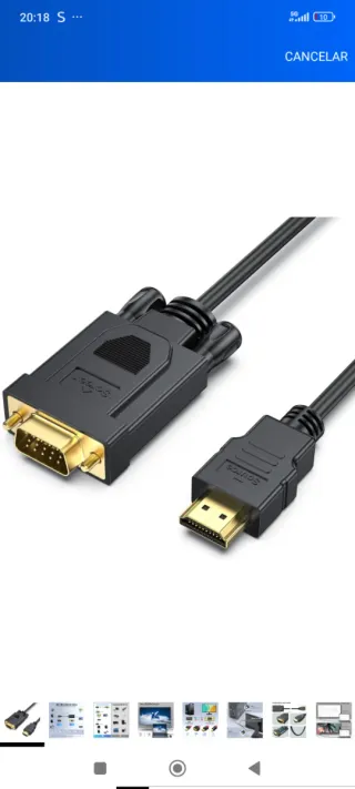 Cable VGA a HDMI Nuevo