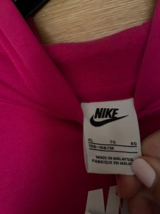 Sudadera Nike Rosa Crop