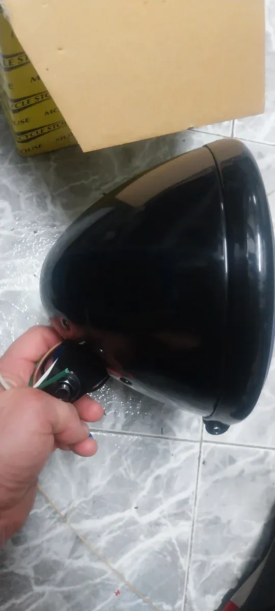 Faro Prismatico Motorcycle Storehouse H4 12V