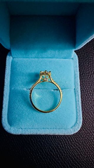 Anillo de diamantes y oro VS1