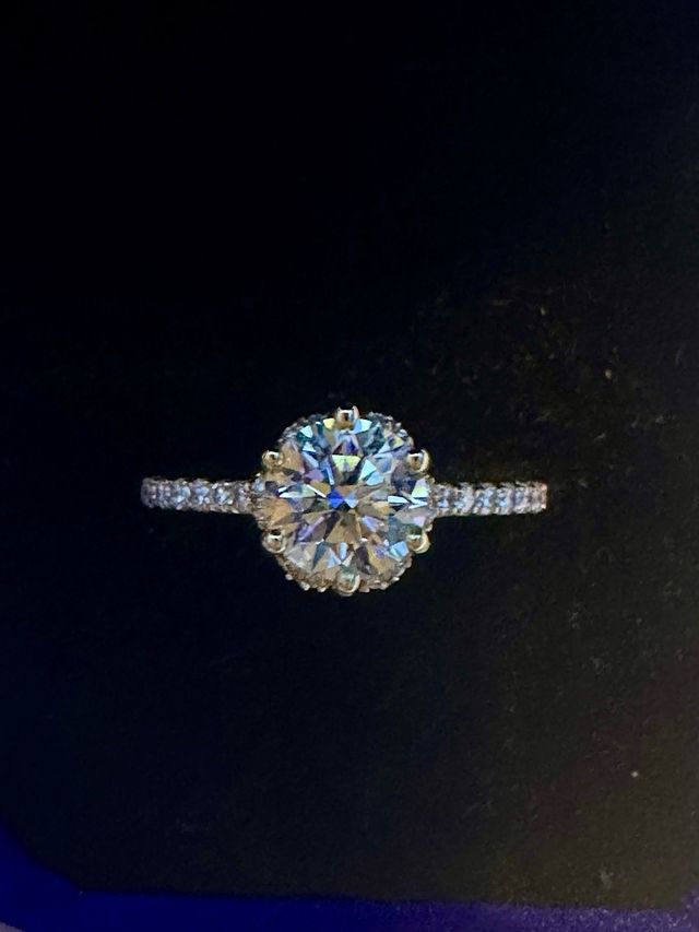 Anillo de diamantes y oro VS1