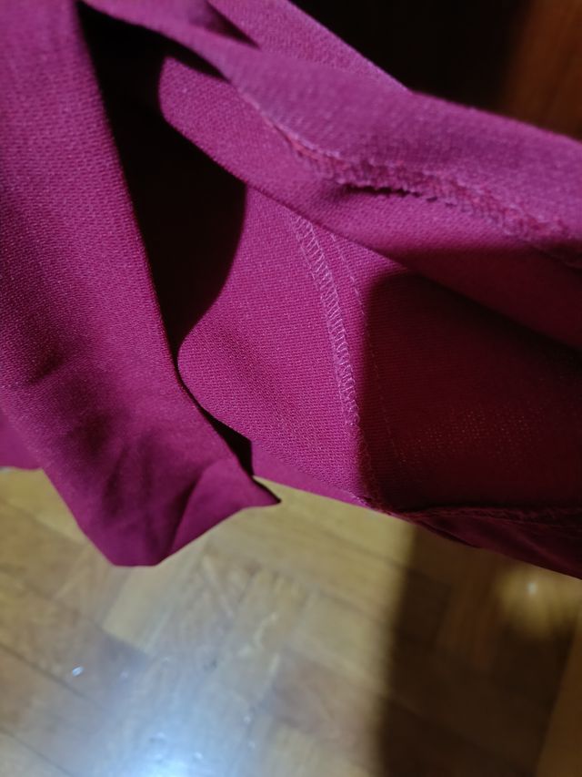 Chaqueta larga vintage de mujer color Burdeos