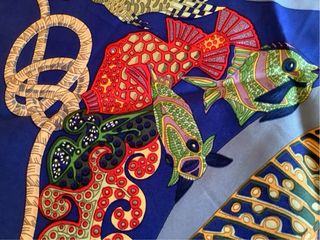 Hermès foulard Grands Fonds seta 90