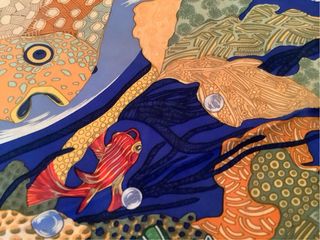 Hermès foulard Grands Fonds seta 90