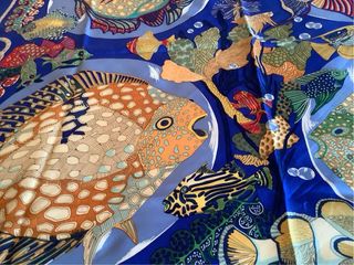 Hermès foulard Grands Fonds seta 90