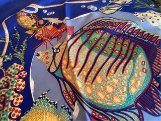 Hermès foulard Grands Fonds seta 90