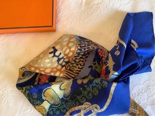 Hermès foulard Grands Fonds seta 90