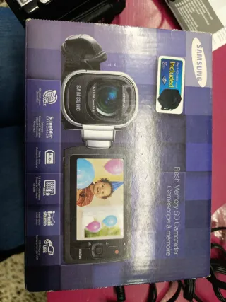 Cámara de vídeo Samsung negra