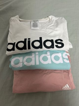 Pack 3 Camisetas Adidas Talla L, Talla S