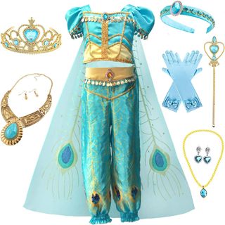 ✨ - Emin Niñas Jazmín Princesa Vestidos Aladdin Pr