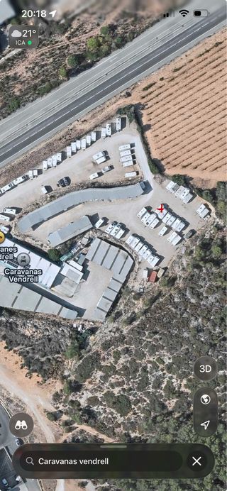 Parking caravana en Vendrell