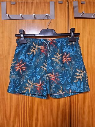 Bañador estampado hojas