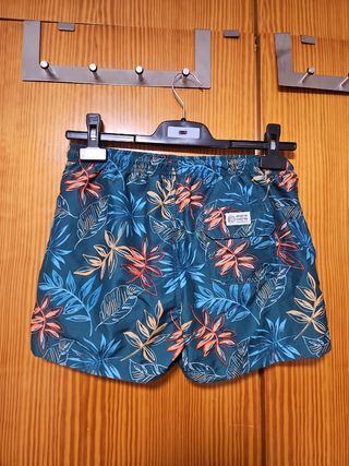Bañador estampado hojas