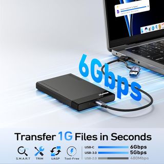 ✨ - BENFEI Carcasa Disco Duro 2,5", USB C/A a Sata