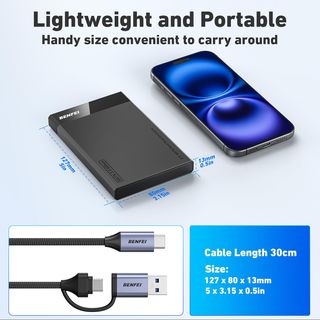 ✨ - BENFEI Carcasa Disco Duro 2,5", USB C/A a Sata