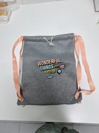 Mochila Petate Mr. Wonderful Gris y Rosa