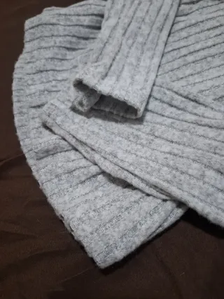 Jersey mujer gris manga larga