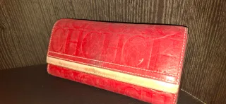 Billetera Carolina Herrera Roja y Beige