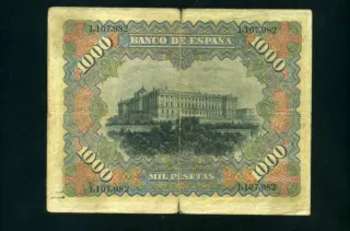 Billete 1000 Pesetas Banco de España 1907