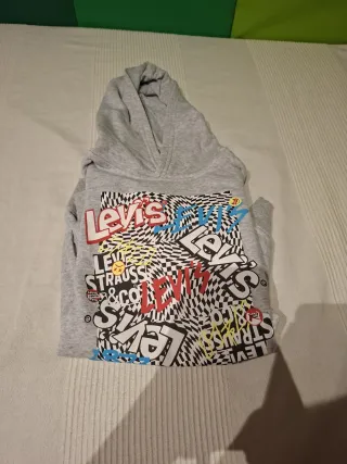 Sudadera Levi's Gris con Estampado
