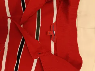 Polo a rayas rojo