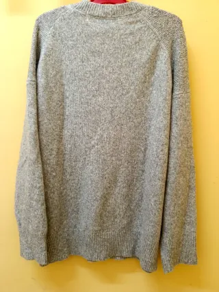 Jersey Zara Oversize Gris Talla S