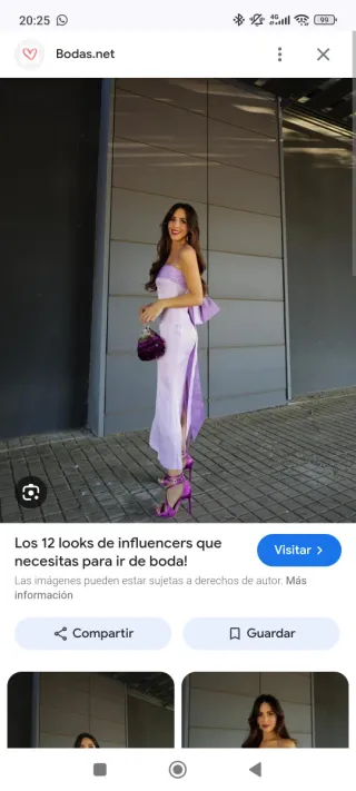 Vestido invitada lazo espalda talla XS