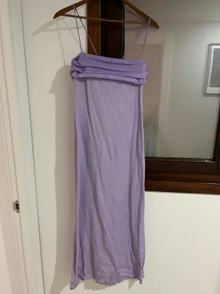 Vestido invitada lazo espalda talla XS